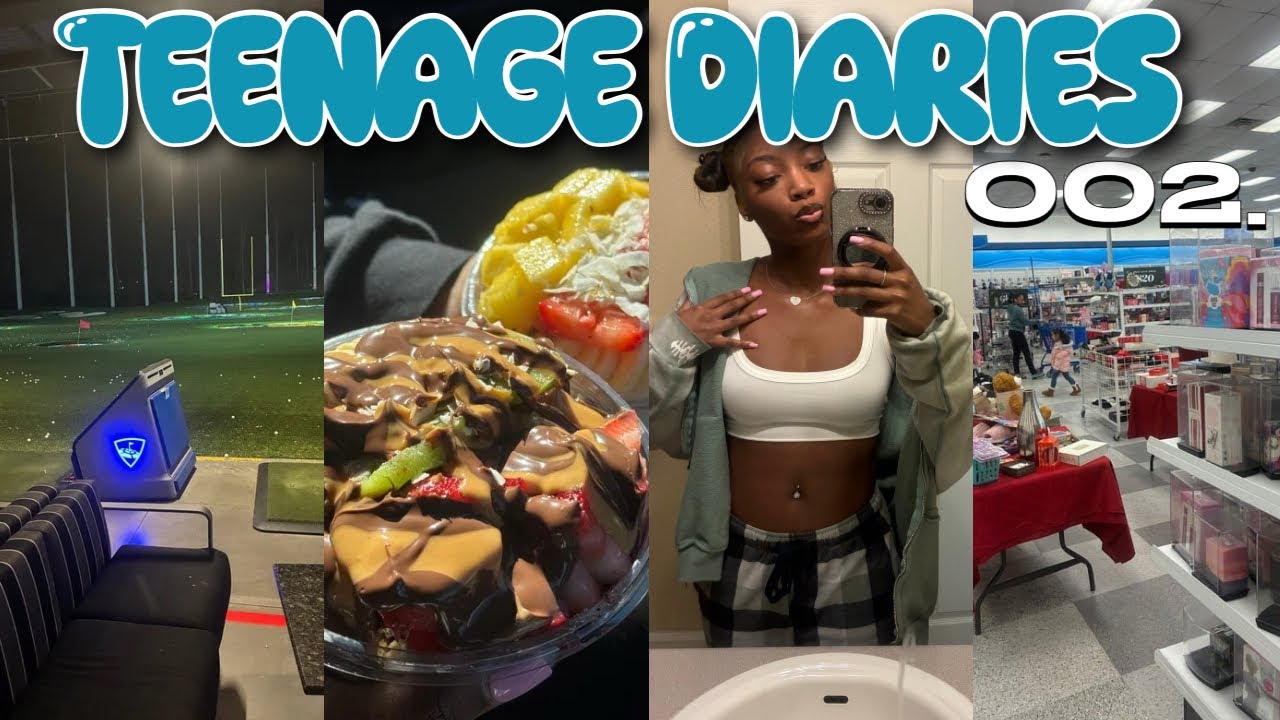 TEENAGE DIARIES 002 ☆ | topgolf, christmas shopping, playa bowls, etc….