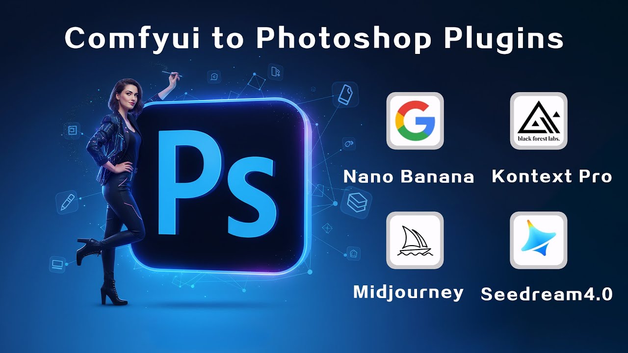 把任意Comfyui工作流变成Photoshop的AI功能，开源闭源模型轻松调用！Transform any ComfyUI workflow into a Photoshop AI feature！