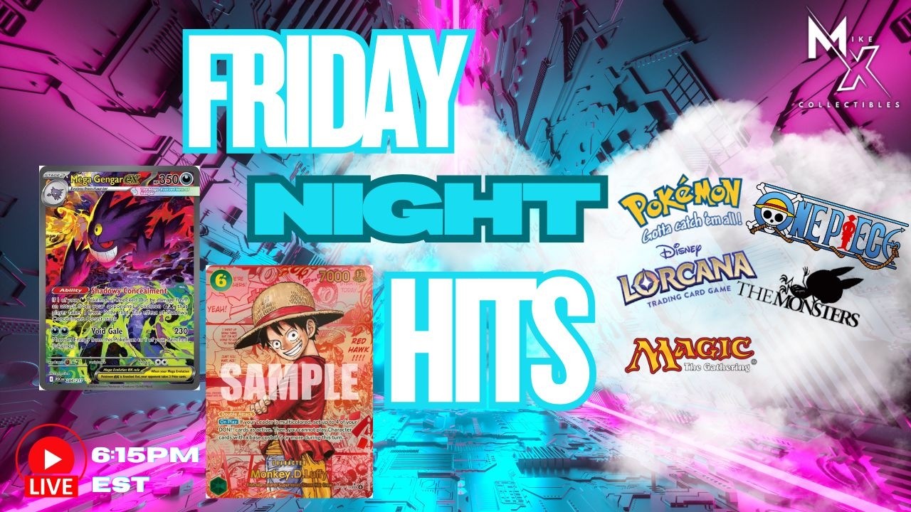 🔴LIVE NOW: Mike X Collectibles Online TCG Store – FRIDAY NIGHT HITS - RED MANGA & AH GOD PACK HUNT!