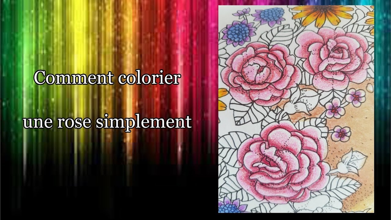 Tuto : colorier une rose simplement