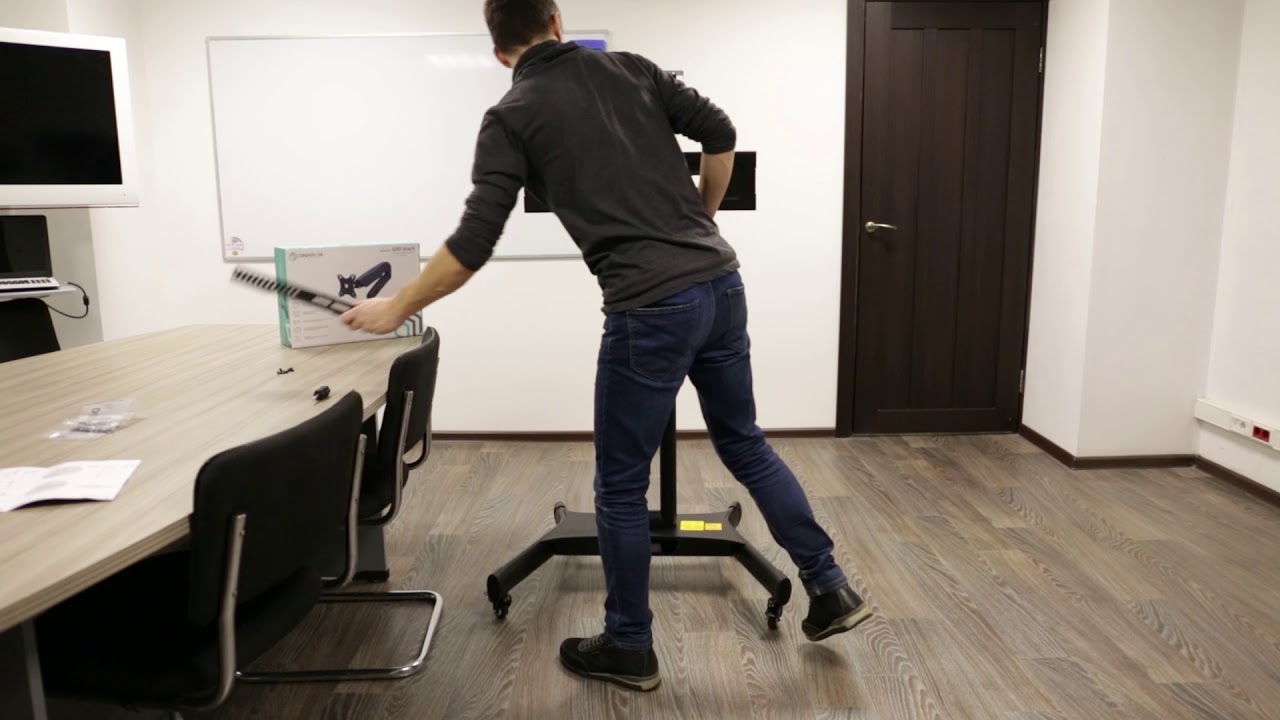 Video Installation Instruction - Assembly of ONKRON TS1551 Mobile TV Cart TV Stand