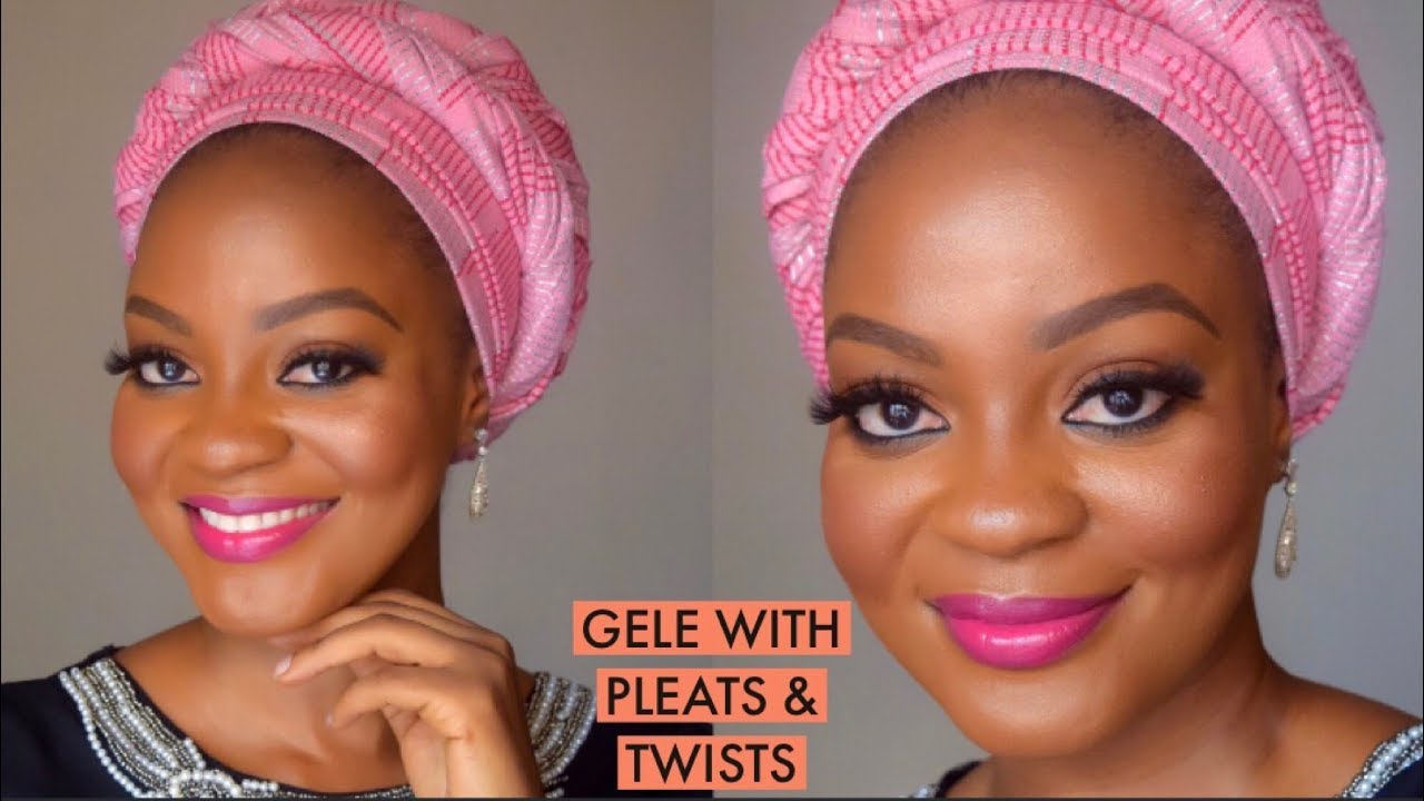 How To Tie Gele With Pleats & Twists | Aso Oke Gele | Omobola Missglam