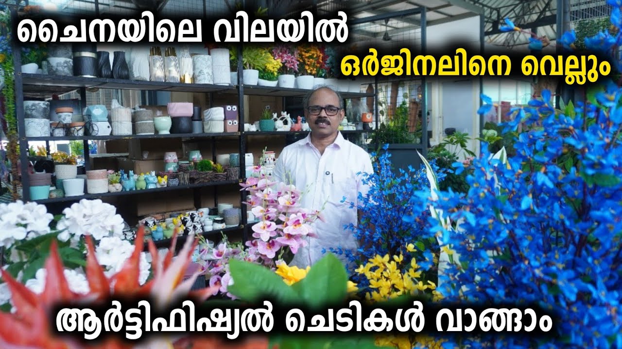 ചൈനയിലെ വിലയിൽ ഒർജിനലിനെ വെല്ലും ആർട്ടിഫിഷ്യൽ ചെടികൾ വാങ്ങാം | Clay Factory Mannuthy