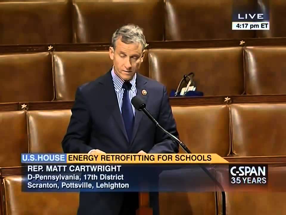 Congressman Matt Cartwright's Streamlining Energy Efficiency for Schools Act Passes the House