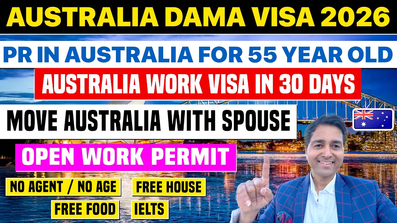 Australia Dama Work Visa Process 2026| PR for 55 Year Old in 30 Day| Move Australia with Family| Law