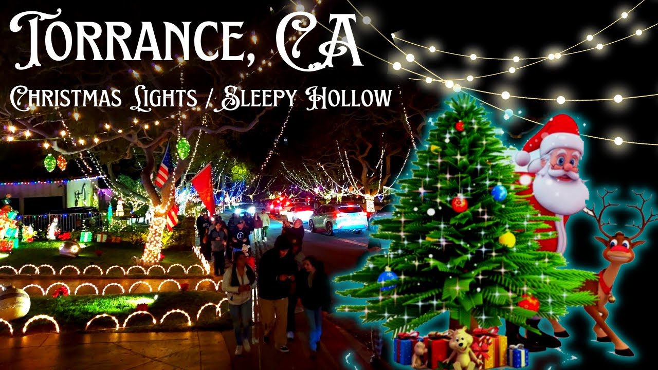 Sleepy Hollow Christmas Lights, Torrance, CA (Candy Cane Lane)