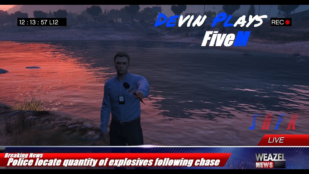 SAFR FiveM Roleplay with Devin Plays: Ep 10.5 Weazel News: Explosives Detonated in the Alamo Sea