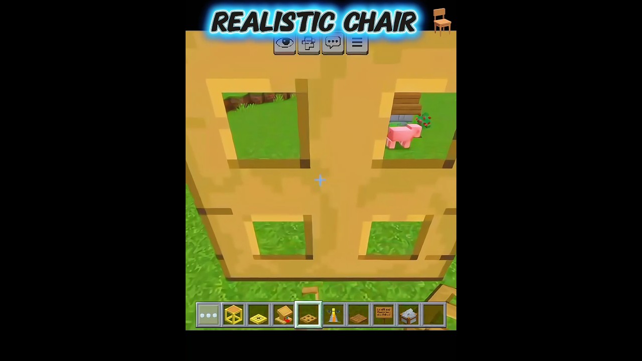 Minecraft Realistic Chair 💀 #minecraft #trending #shorts