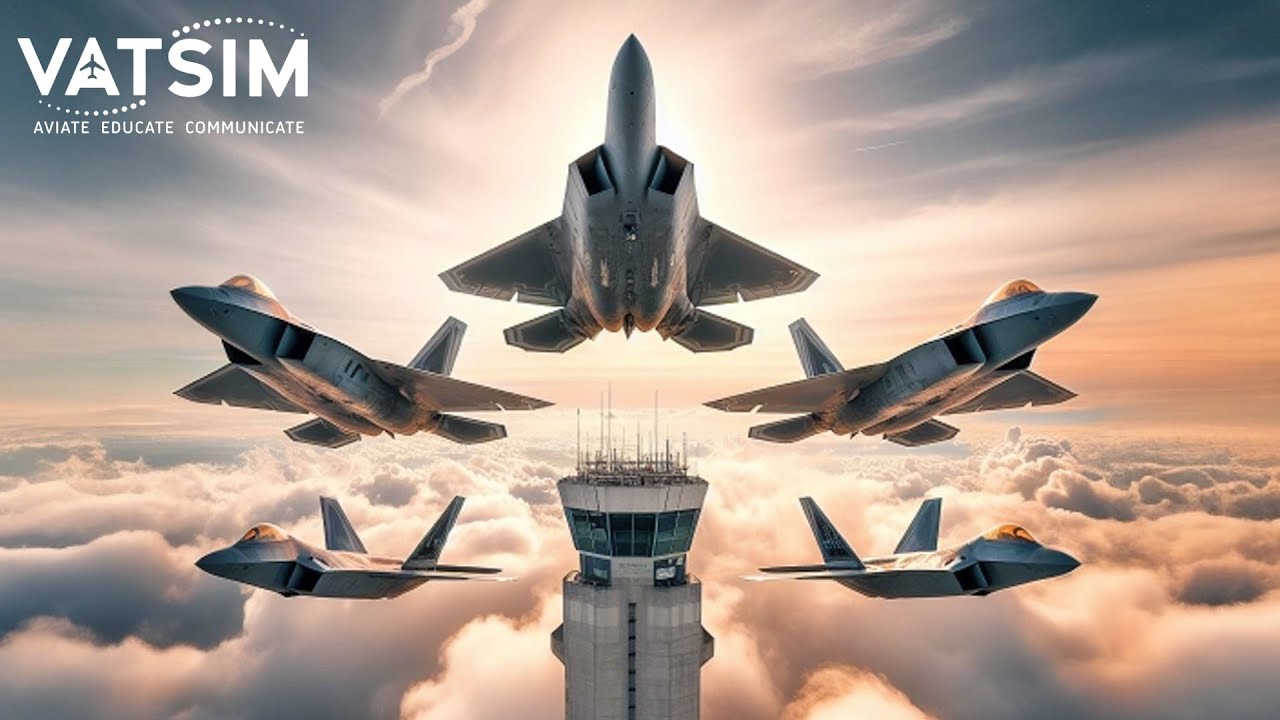 F-22 Raptor's Infiltrate St. Louis on VATSIM!