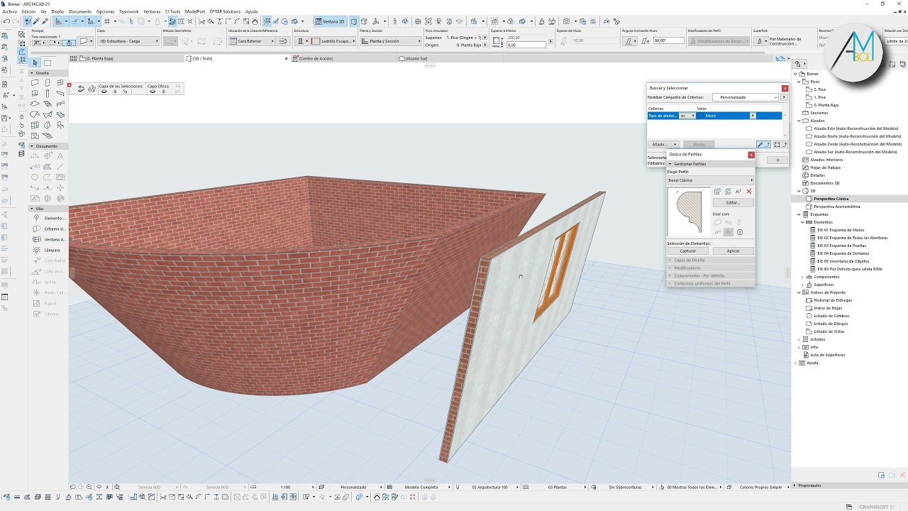 Muros Inclinados Archicad 23