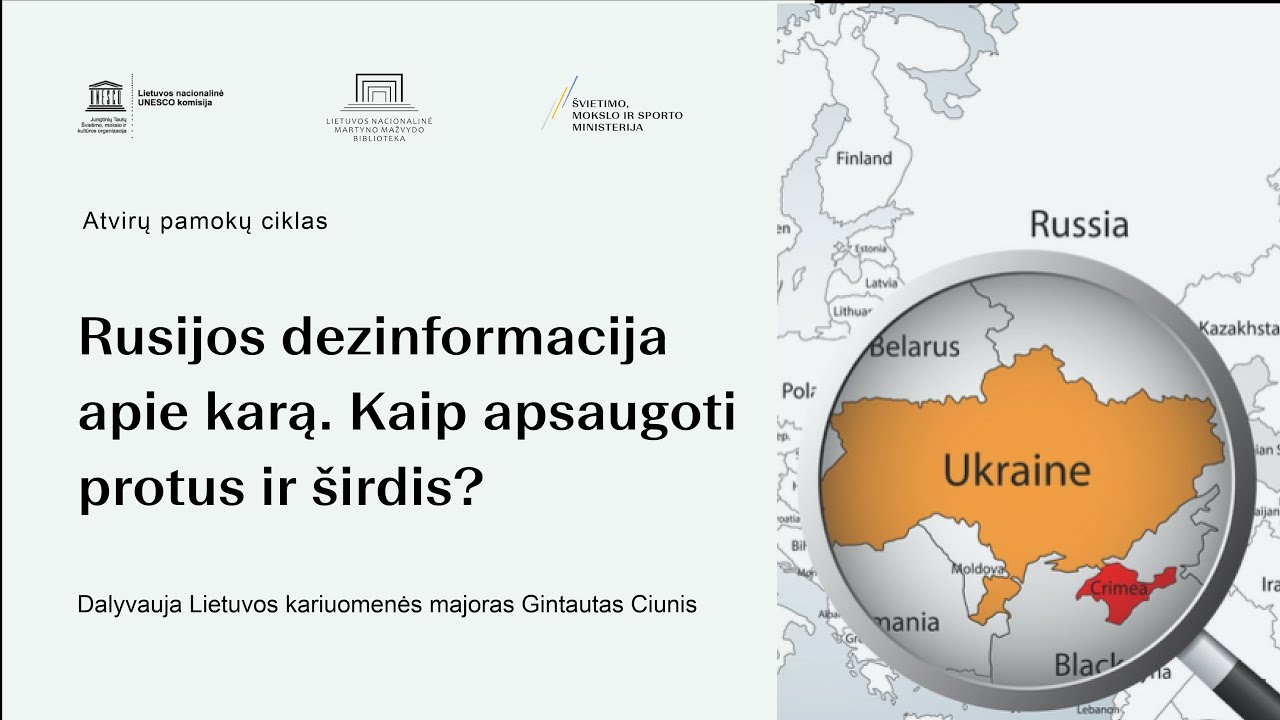 Rusijos dezinformacija apie karą. Kaip apsaugoti protus ir &scaron;irdis?