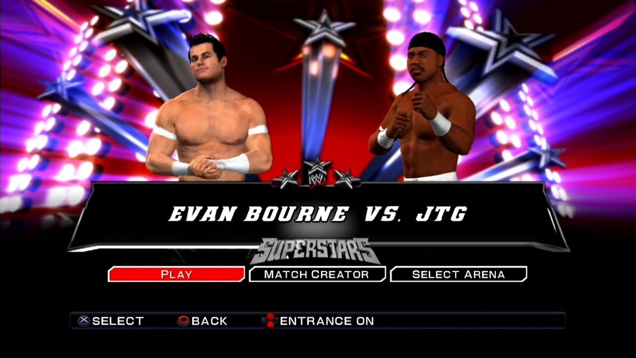WWE SmackDown VS Raw 2011 PS3 - Evan Bourne VS JTG