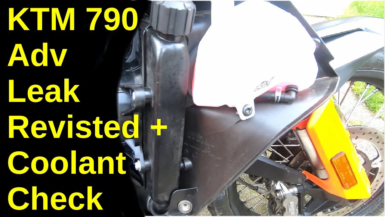 KTM 790 Adv — проверка радиатора (повторное исследование утечки)