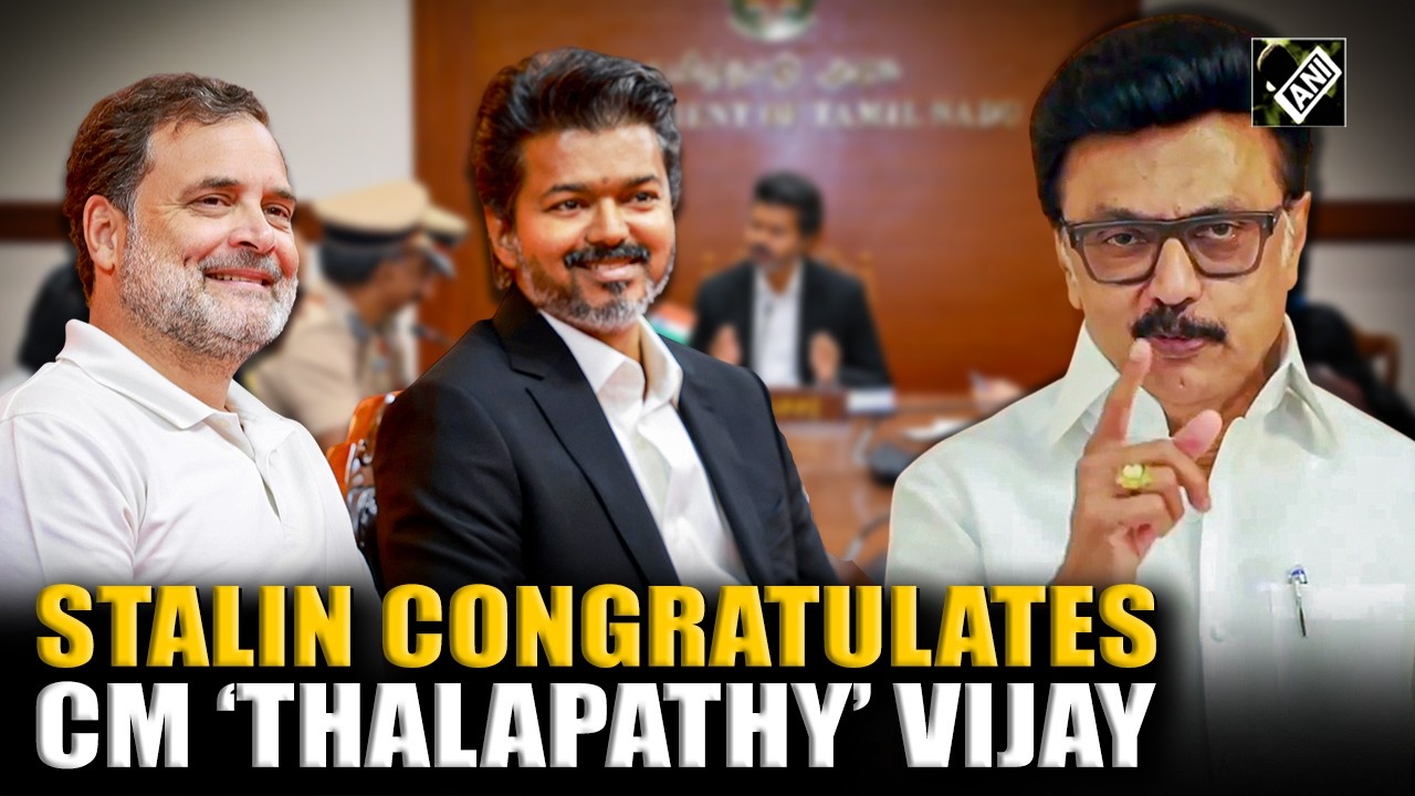 DMK Chief Stalin congratulates Tamil Nadu&rsquo;s new CM TVK Chief &lsquo;Thalapathy&rsquo; Vijay