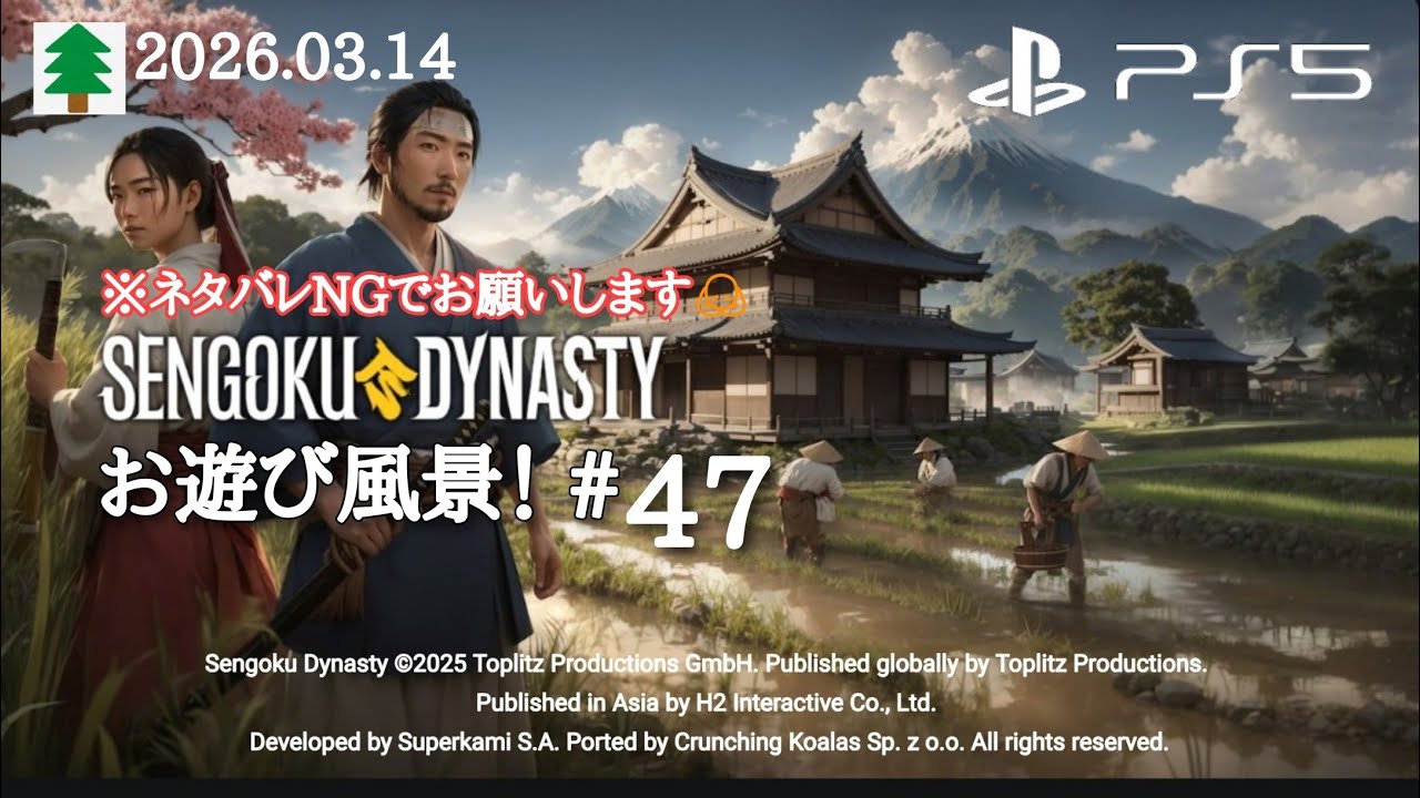 戦国ダイナスティ お遊び風景！2026.03.14（#47）【SENGOKU Dynasty】