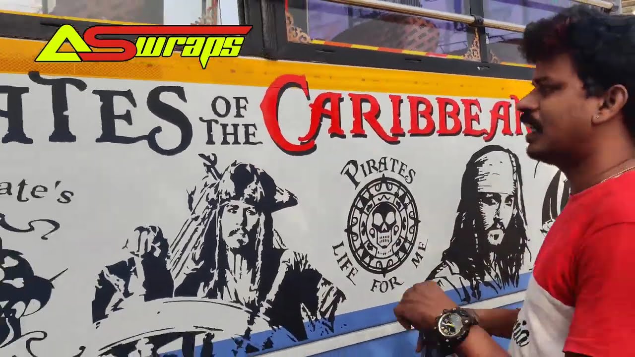 Pirate's of the Caribbean Design | Mahindra Tourister