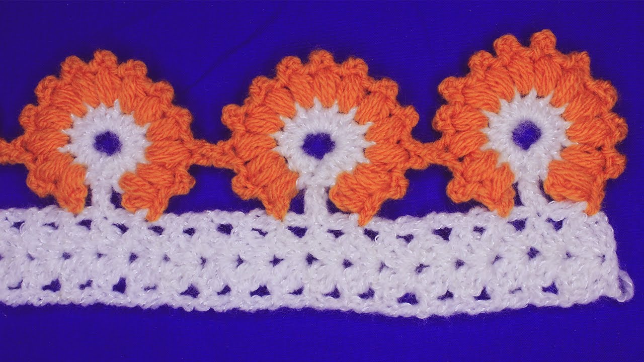 puntillas de tejidos para mantitas y colchas_ elsa wool crafts*/