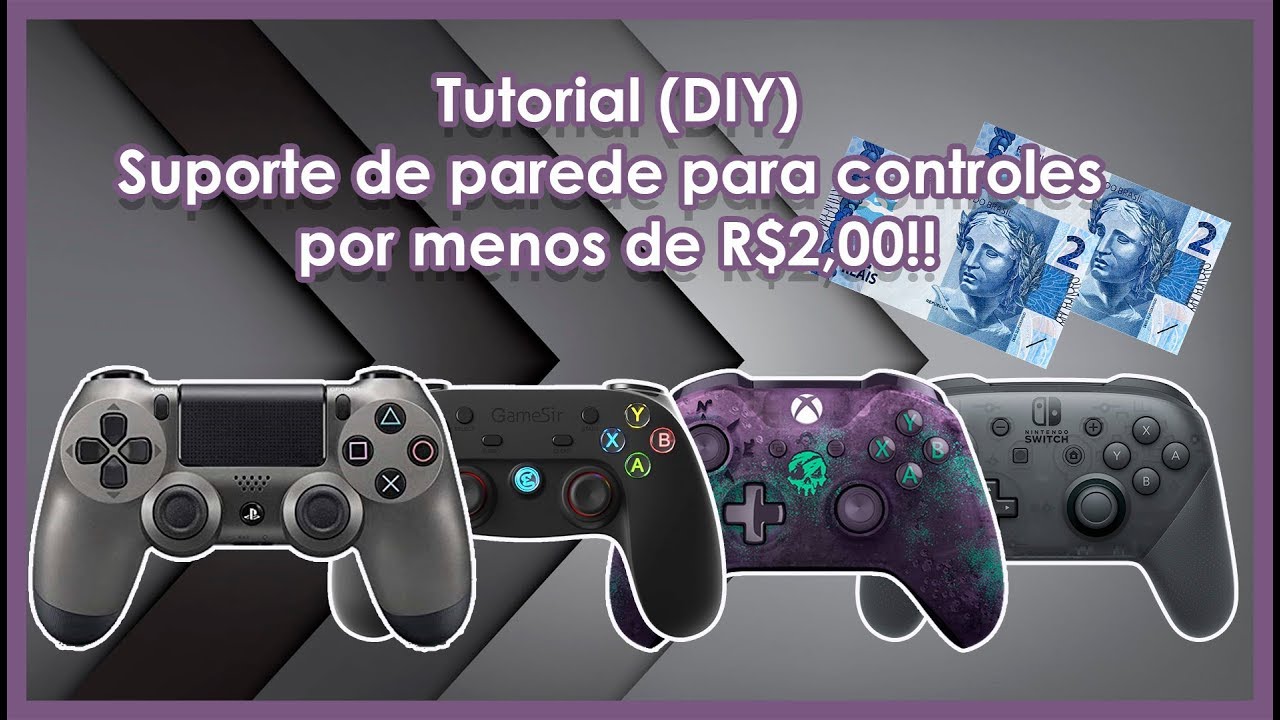 (DIY) Como fazer suporte de parede para controles de qualquer videogame