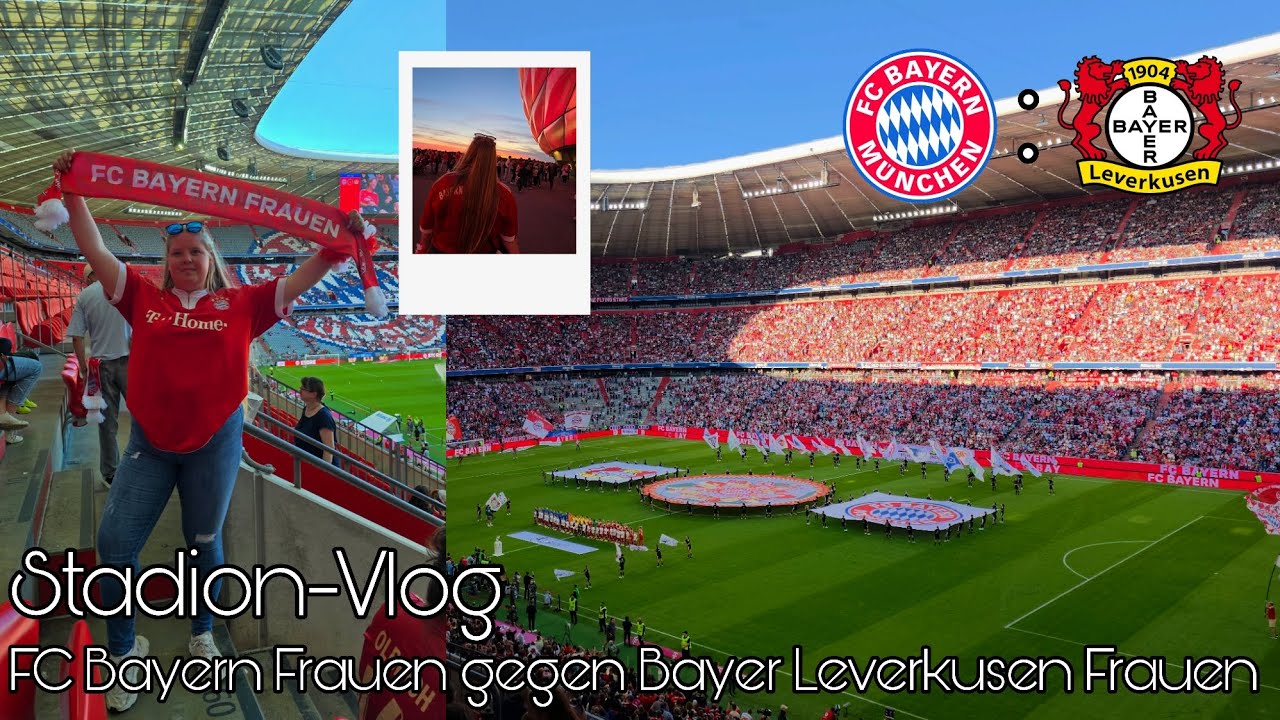 Bundesliga Start bei Rekordkulisse❤️🤍|Stadion-Vlog| FC Bayern Frauen gegen Bayer Leverkusen Frauen