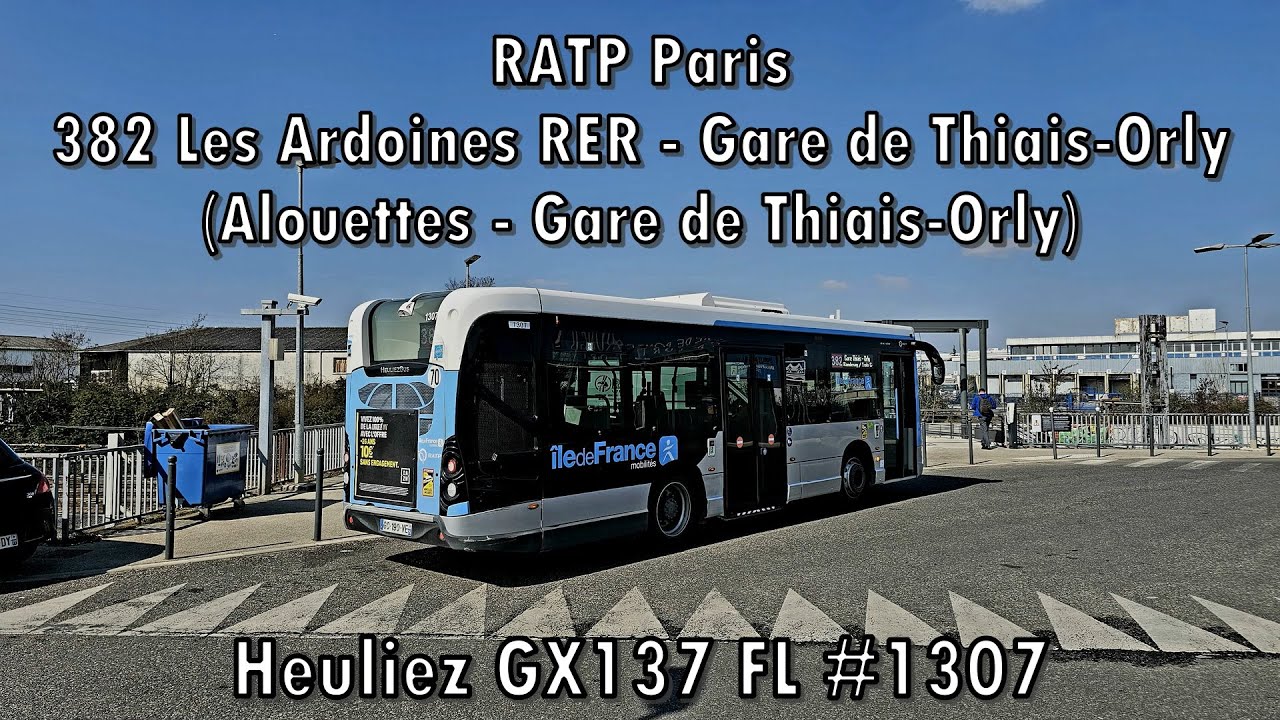 RATP Paris - Heuliez GX137 FL #1307, ligne 382