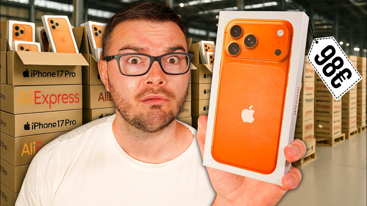 I bought a fake IPHONE 17 PRO MAX for &euro;98 on Aliexpress! (It's shocking)