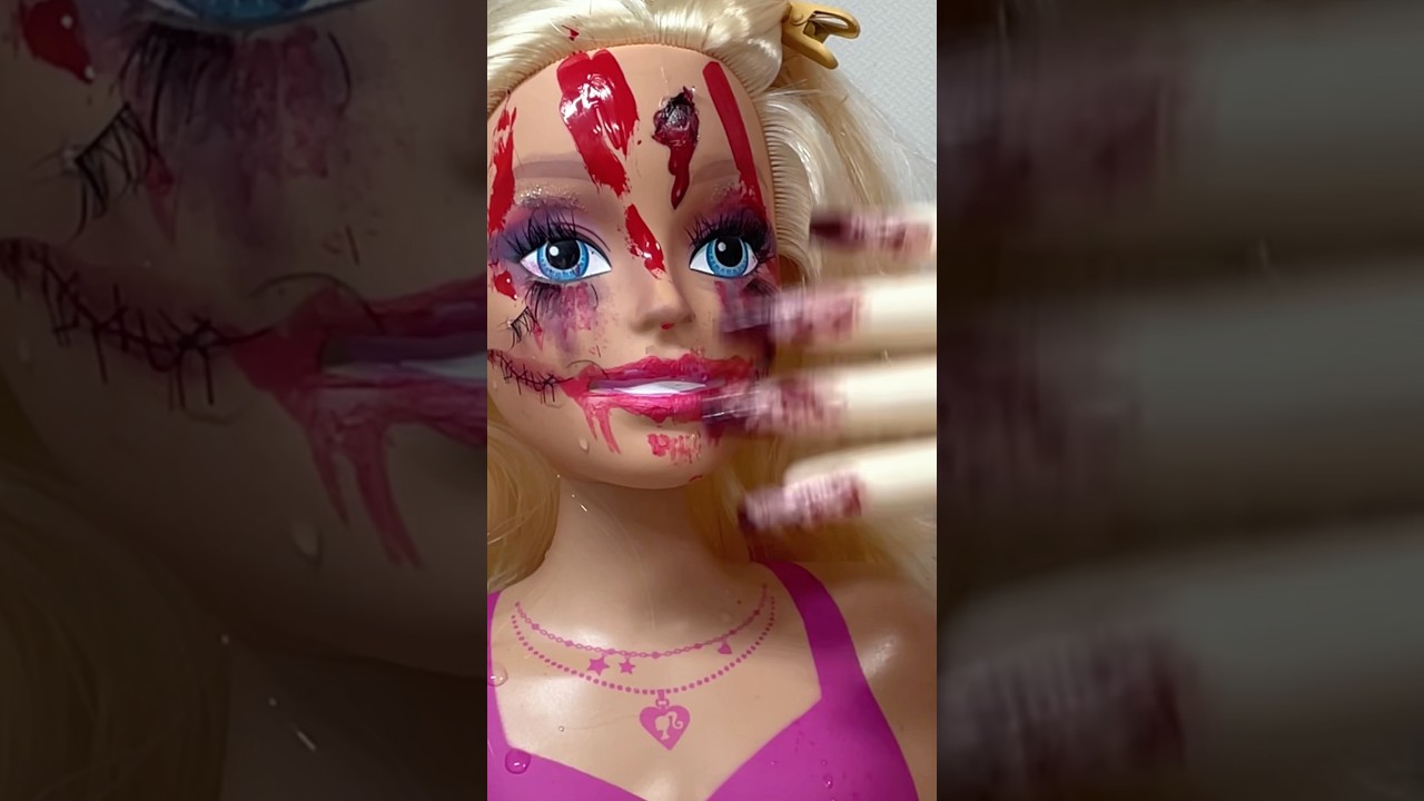 Barbie’s halloween makeup 💅 