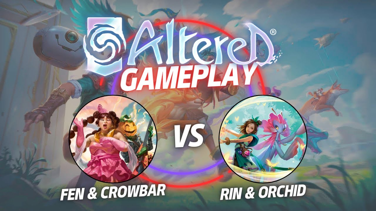 Altered TCG - Gameplay - Edison (Fen & Crowbar) vs Shu (Rin & Orchid)