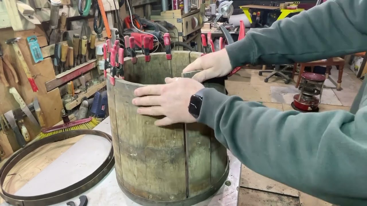 Сборка старой кадки без реставрации