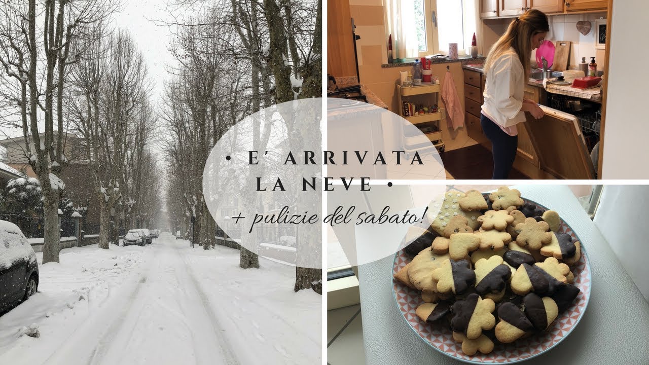 E' arrivata la NEVE!! + PULIZIE del SABATO - Vlog 3 Marzo 2018