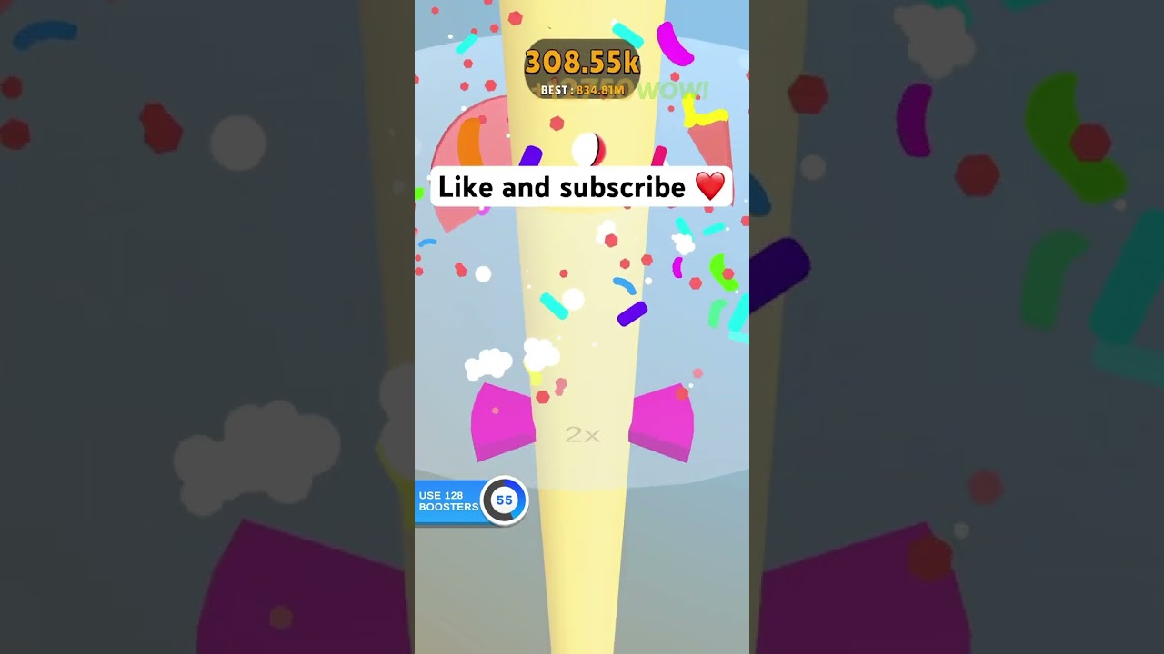 Helix Jump: Level 2550 #shorts #helixjump #gaming #mobile