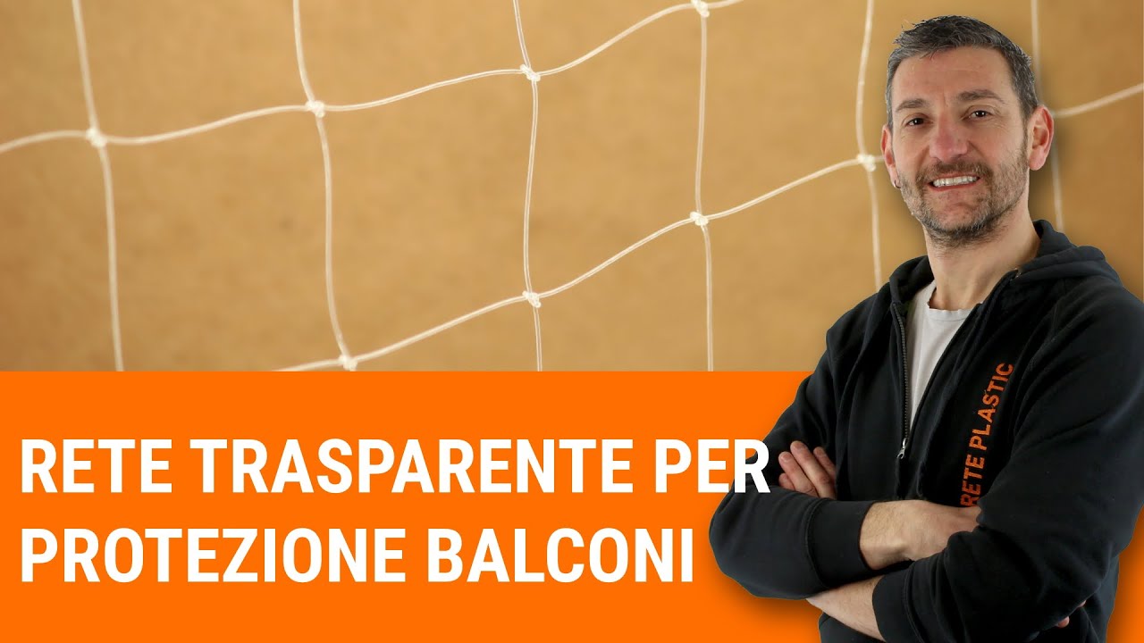 La rete da balcone in nylon trasparente