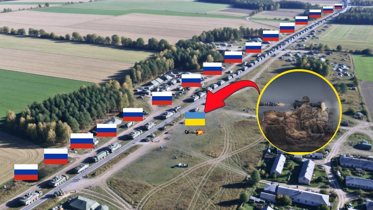 Swedish Weapons Destroy MASSIVE Russian Column in Ukraine