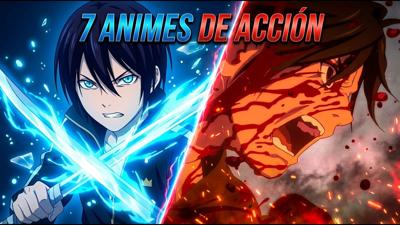 7 ANIMES DE ACCI&Oacute;N QUE SON UNA MALDITA LOCURA 🔥
