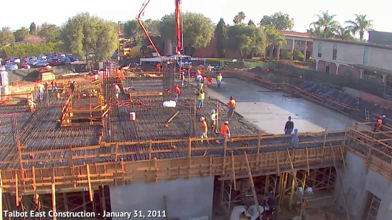 Timelapse: Concrete Poured on Talbot East's 2nd Floor