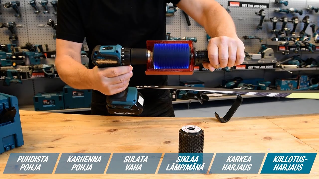Voiteluohje Makita hiihtosarja DDF483RAJX