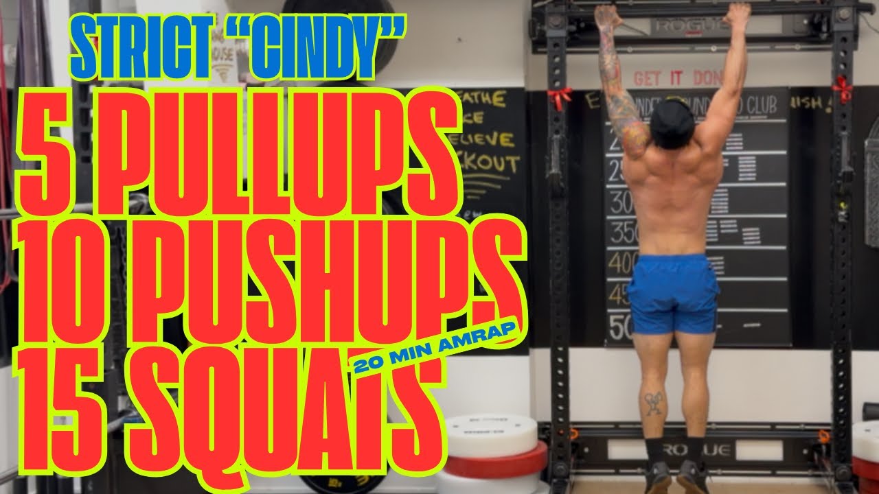 Strict “Cindy” World Record? Pullups + Pushups + Squats | Eric Rivera