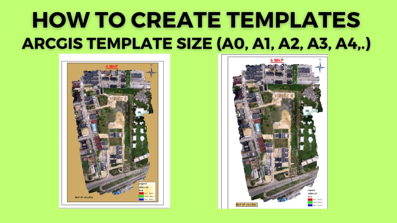 How to create template on ArcGIS