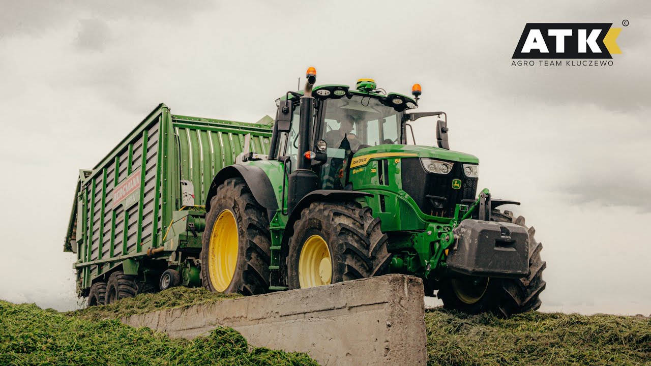 🔥JohnDeere idzie jak Przecinak!🔥Deszczowy Zbiór Traw 2025 w GrŁączny!🔥JohnDeere,NH, McCormik!🔥