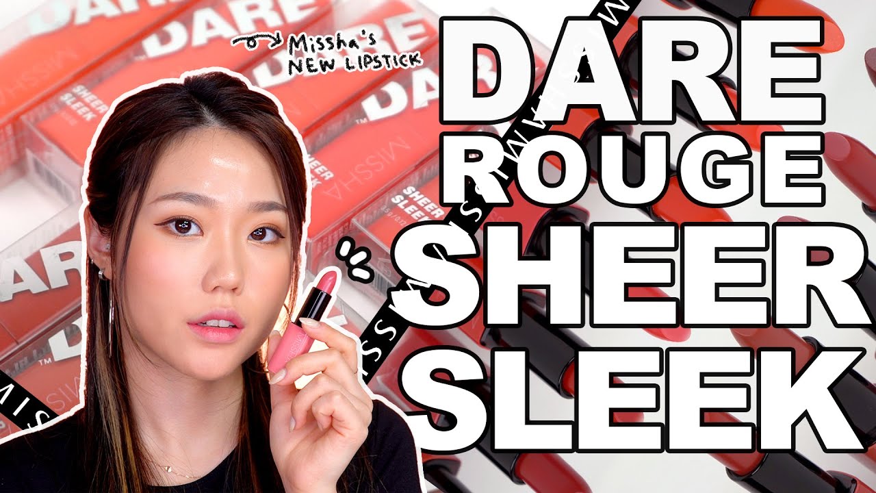 [CC] Новая весенняя коллекция DARE ROUGE! Обзор на помады MISSHA DARE ROUGE SHEER SLEEK LIPSTICK🌸