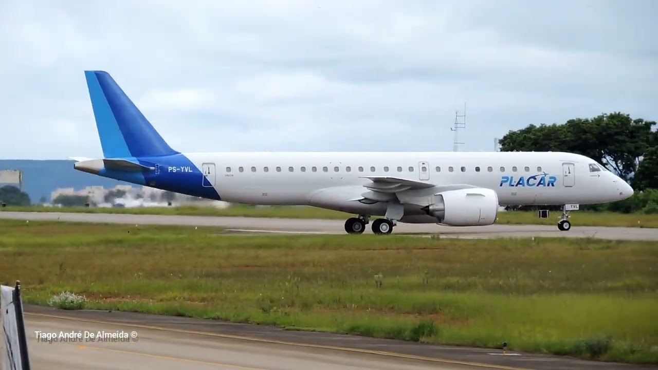 2° aeronave da Placar. PS-YVL Placar Linhas Aéreas Embraer E190-E2 (ERJ-190-300 STD)
