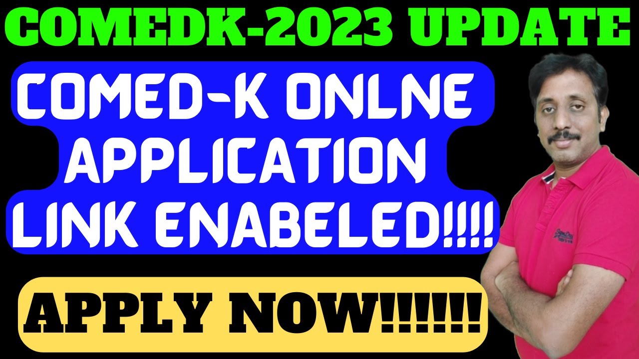 COMEDK 2023 |Online Application Link Enabled!!! |Apply Now |Engineering Admission |COMED-K #nammkcet