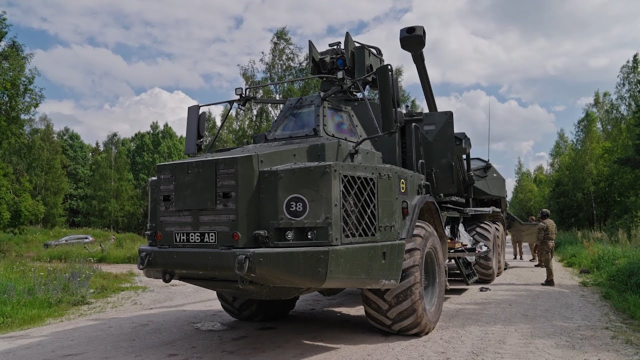 British Army's 'Scottish Gunners' deploy their new Archer in Estonia