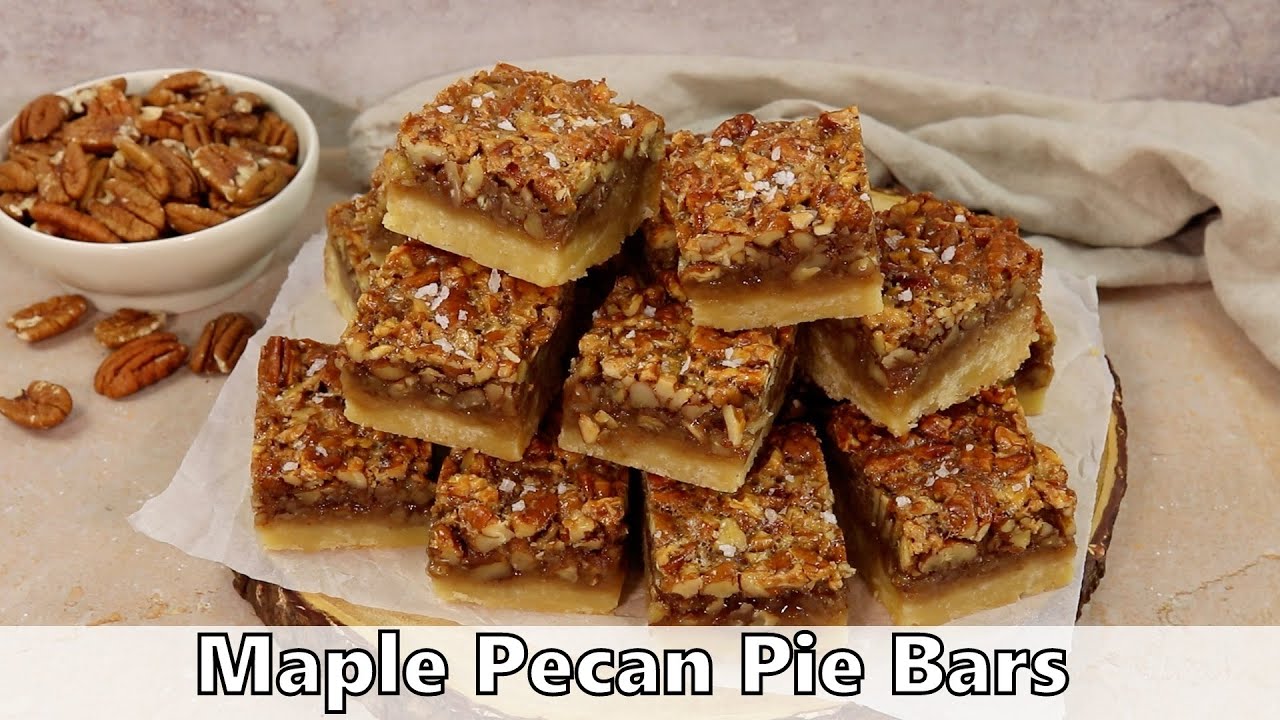 Maple Pecan Pie Bars Recipe