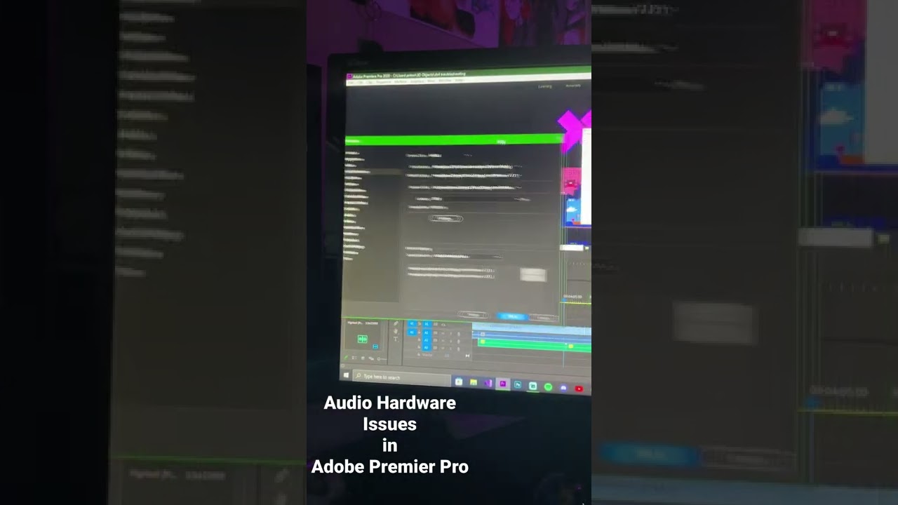Audio Issues in Adobe Premiere Pro
