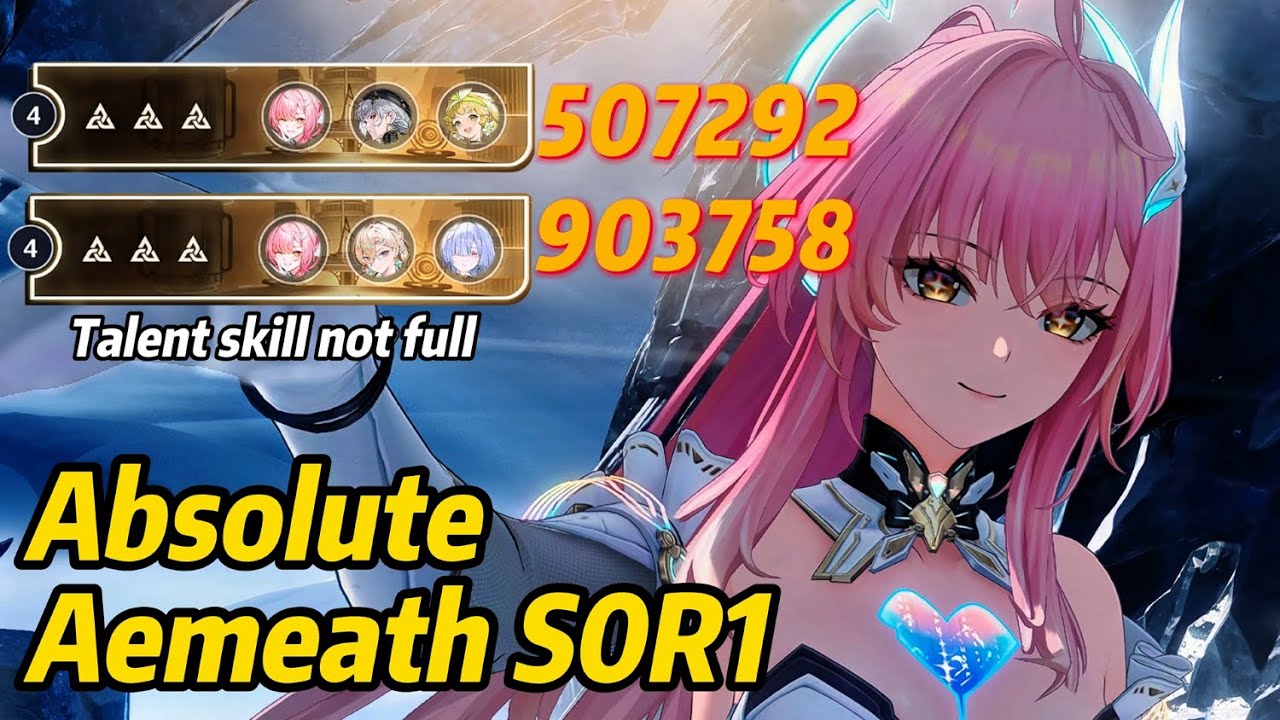 S0R0 Mornye | S0R1 Lynae | S0R1 Aemeath hit 900k in Mid 4 (Talent Not Full) | Wuthering Waves