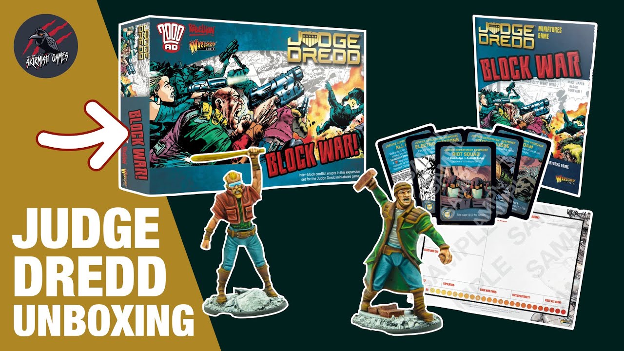 JUDGE DREDD BLOCK WAR EXPANSION - Unboxing Overview
