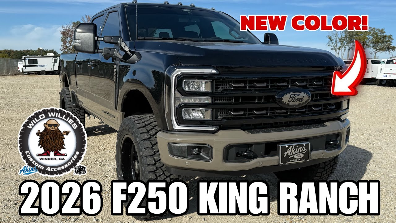 НОВЫЙ ЦВЕТ! 2026 Akins Ford F250 King Ranch 3.5” Carli Backcountry LIFTED Covert Edition