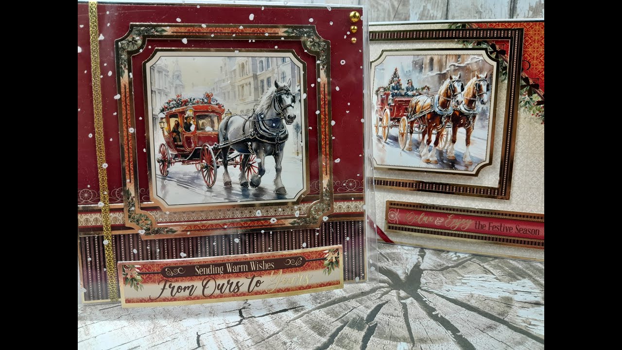 Crafting with Hunkydory's Winter Warmers collection -  A Christmas Carriage