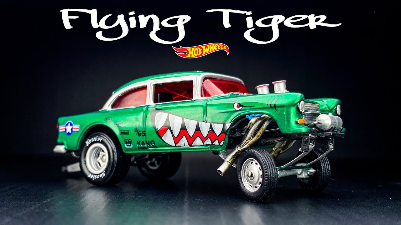 Chevy Gasser with Working Leaf Spring and Steering Hot Wheels Custom