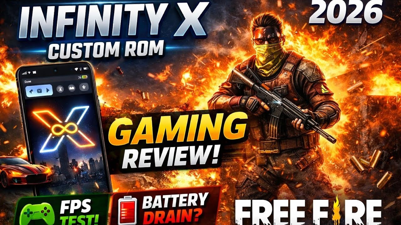 Infinity X Custom ROM Gaming Test 🔥 | Free Fire Extreme FPS Test (2026)